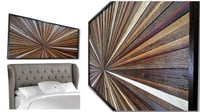 Image 3 of “Starburst Mission” Reclaimed Wood Artwork