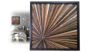 Image of Artwork Reclaimed Wood "Starburst Alaska"