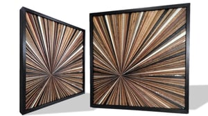 Image of Artwork Reclaimed Wood "Starburst Alaska"