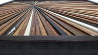 Image 5 of "Starburst Alaska" Reclaimed Wood Artwork
