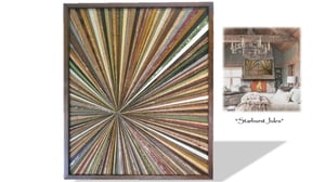 Image of Artwork Reclaimed Wood "Starburst Jules" 