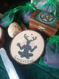 Cernunnos hand painted plaque