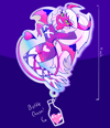 Verosika Mayday - Holographic Acrylic Pin 