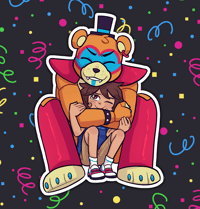 Image 2 of Bear Dad and Son STICKER