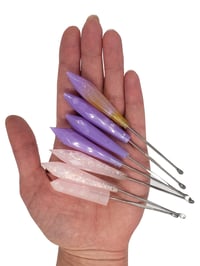 Image 1 of Pink & Purple Crystal Dab Stick