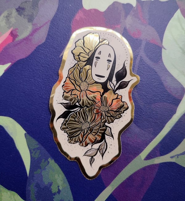 Image of Gold No Face sticker