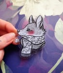 Image 1 of Clear cosy fox sticker