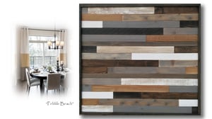 Image of Artwork Reclaimed Wood "Minneapolis" and "Pebble Beach"