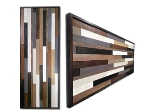 Image of Artwork Reclaimed Wood "Minneapolis" and "Pebble Beach"