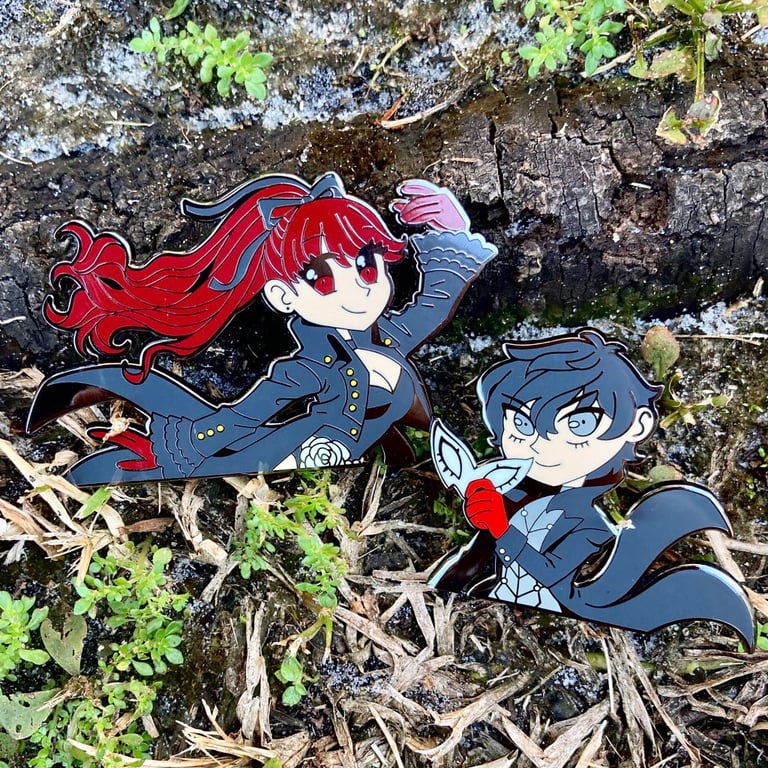 Persona 5 enamel pins | joypendant