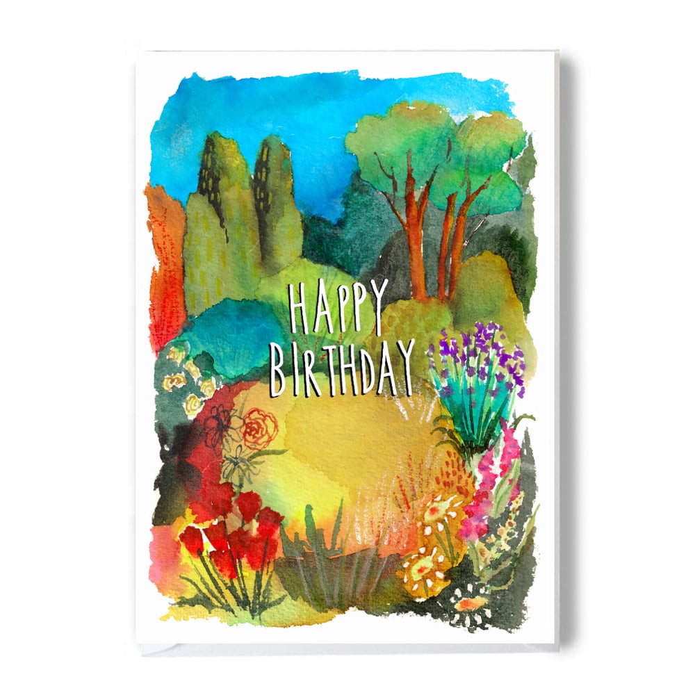 Image of birthday garden card