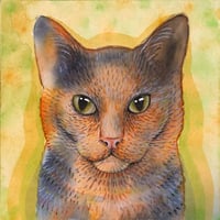 Image 1 of Custom Cat Portrait (Multiple Sizes)