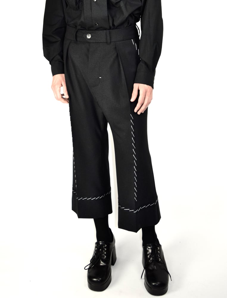 Image of AW21 - WOOL PANTS W/STITCH