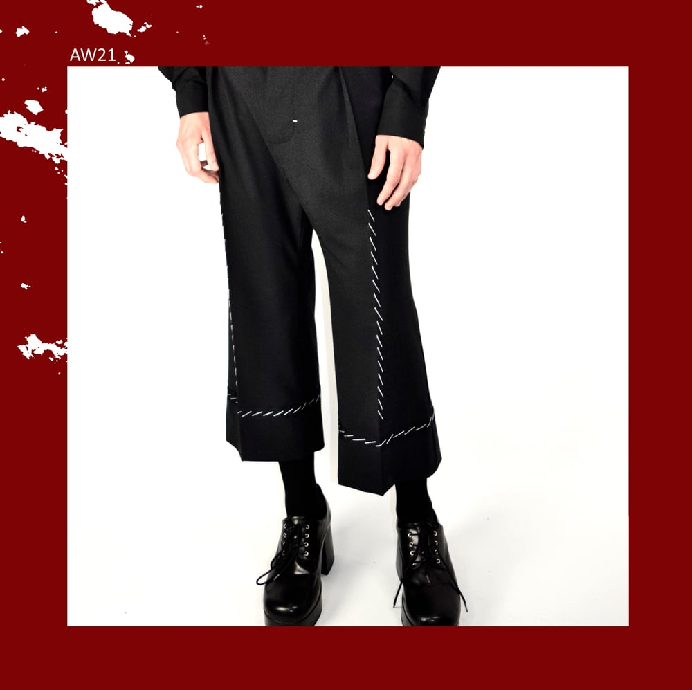 Image of AW21 - WOOL PANTS W/STITCH