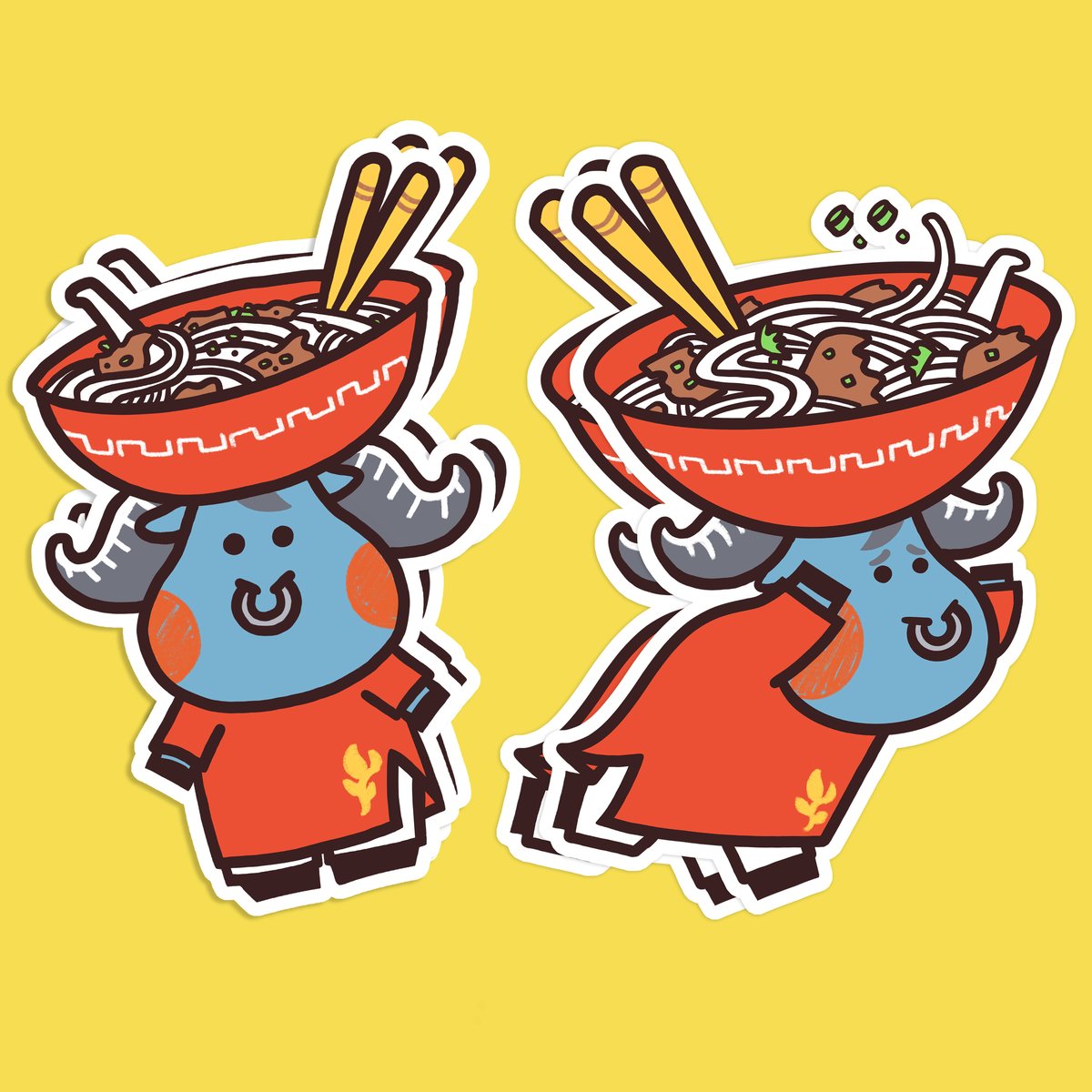 Image of Pho Ox Stickers - 2021
