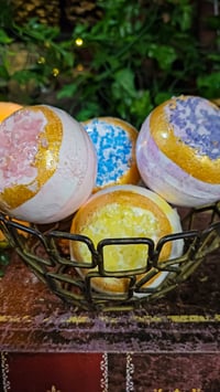 Image 2 of 👑The Armored Kingdom Crown Jewel Crystal Quartz Bath Bomb Fizzers