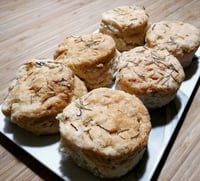 DELIVERY ONLY: 2 DOZEN VEGAN SOURDOUGH ROSEMARY BISCUITS!