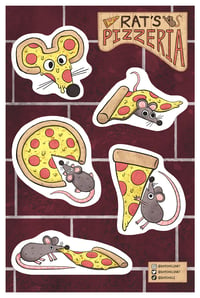 Image 2 of PIZZA RAT STICKERS