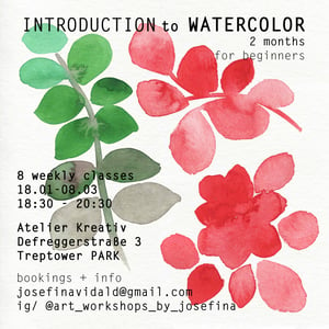 Introduction to Watercolor - 2 months workshop