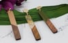 Resin Wood Earrings, Long Vertical Bar Earrings, Stick Earrings