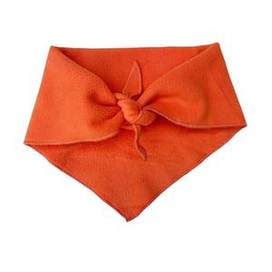 Image of Fleece Triangle Scarf - Pumpkin Orange