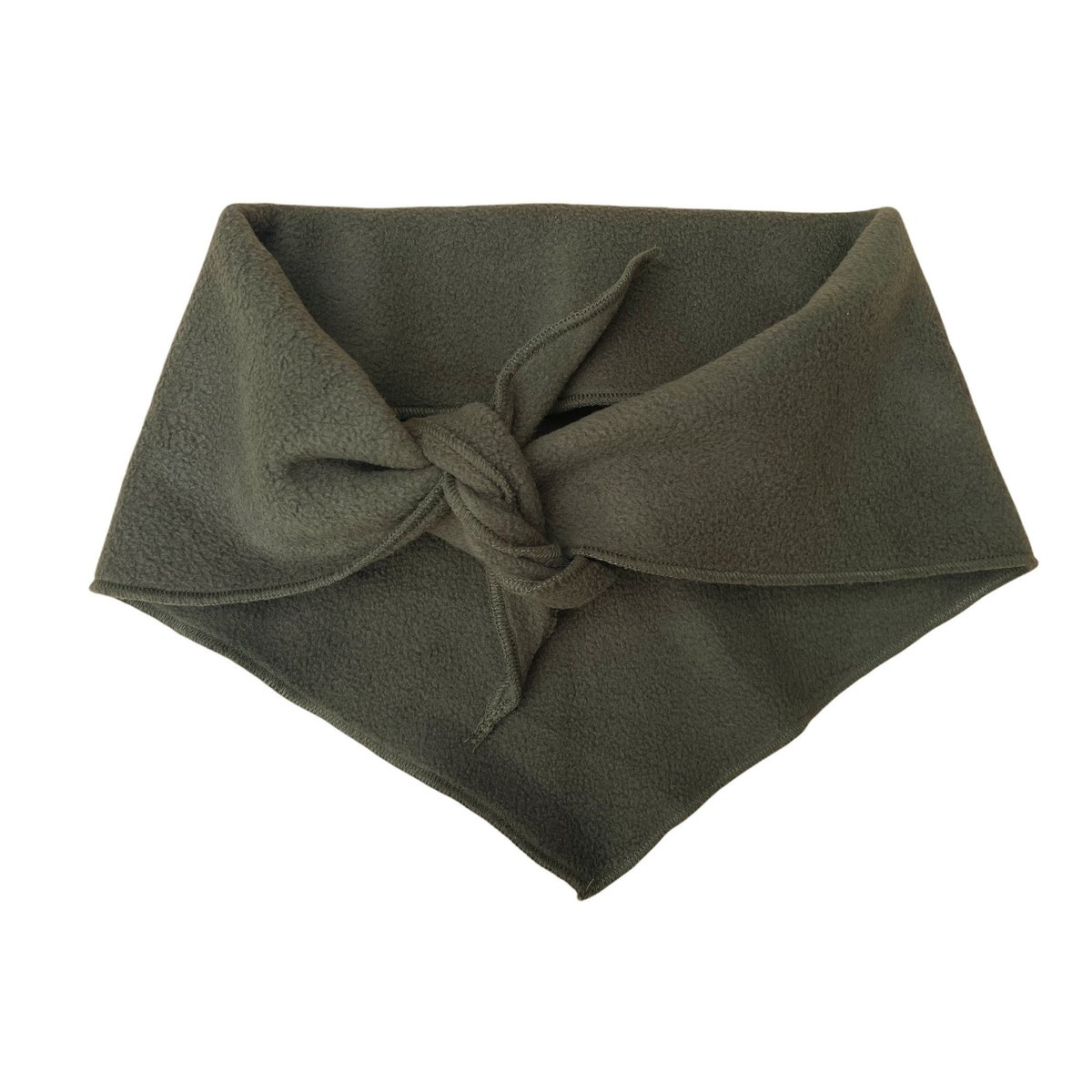 Image of Fleece Triangle Scarf - Forest Green