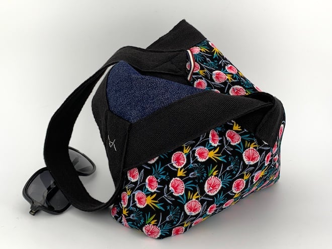 Image of Sac Y&A sparling denim and pink dandelion 