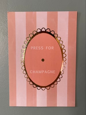 Image of Carte Press for Champagne