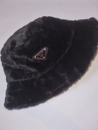 Image 1 of Milano faux fur bucket hat 