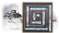 Image 1 of "Mountain Snow" Reclaimed Vintage Wood Artwork