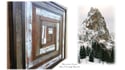 "Mountain Snow" Reclaimed Vintage Wood Artwork