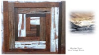 Image 4 of "Mountain Snow" Reclaimed Vintage Wood Artwork