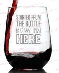 Image 1 of Funny Novelty Wine Glasses 