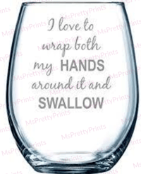 Image 4 of  Funny-2  Novelty Wine Glasses