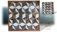 Image 1 of "Tumbling Blocks – Sand and Sea”  Reclaimed Wood Artwork