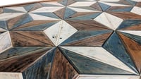 Image 5 of "Tumbling Blocks – Sand and Sea”  Reclaimed Wood Artwork
