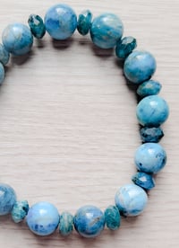 Image 2 of Blue Apatite Stone Bracelet