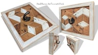 Image 4 of "Tumbling Block - Cliff Dwellings " Reclaimed Wood Artwork