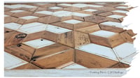 Image 5 of "Tumbling Block - Cliff Dwellings " Reclaimed Wood Artwork