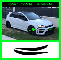 Image 1 of X2 Mk7 Vw Golf R/R line Bumper vent crease sticker 