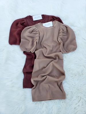 Image of Sweater Puff Dress