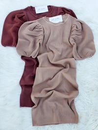 Image 1 of Sweater Puff Dress