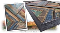 Image 5 of "Canyon" Reclaimed 1890s Oak Lath Artwork