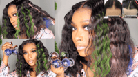 BOB WIG WITH  COLORED CLIPIN HIGHLIGHTS (XRS BEAUTY)