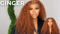 GINGER CURLY WIG( IN COLOR HAIR)