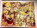 Image of ENORMOUS 3 Color Screenprint "Jathilan" 28 x 40 inches (70x100 cm)