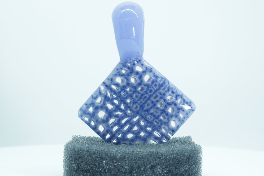 Blue milli chip pendant