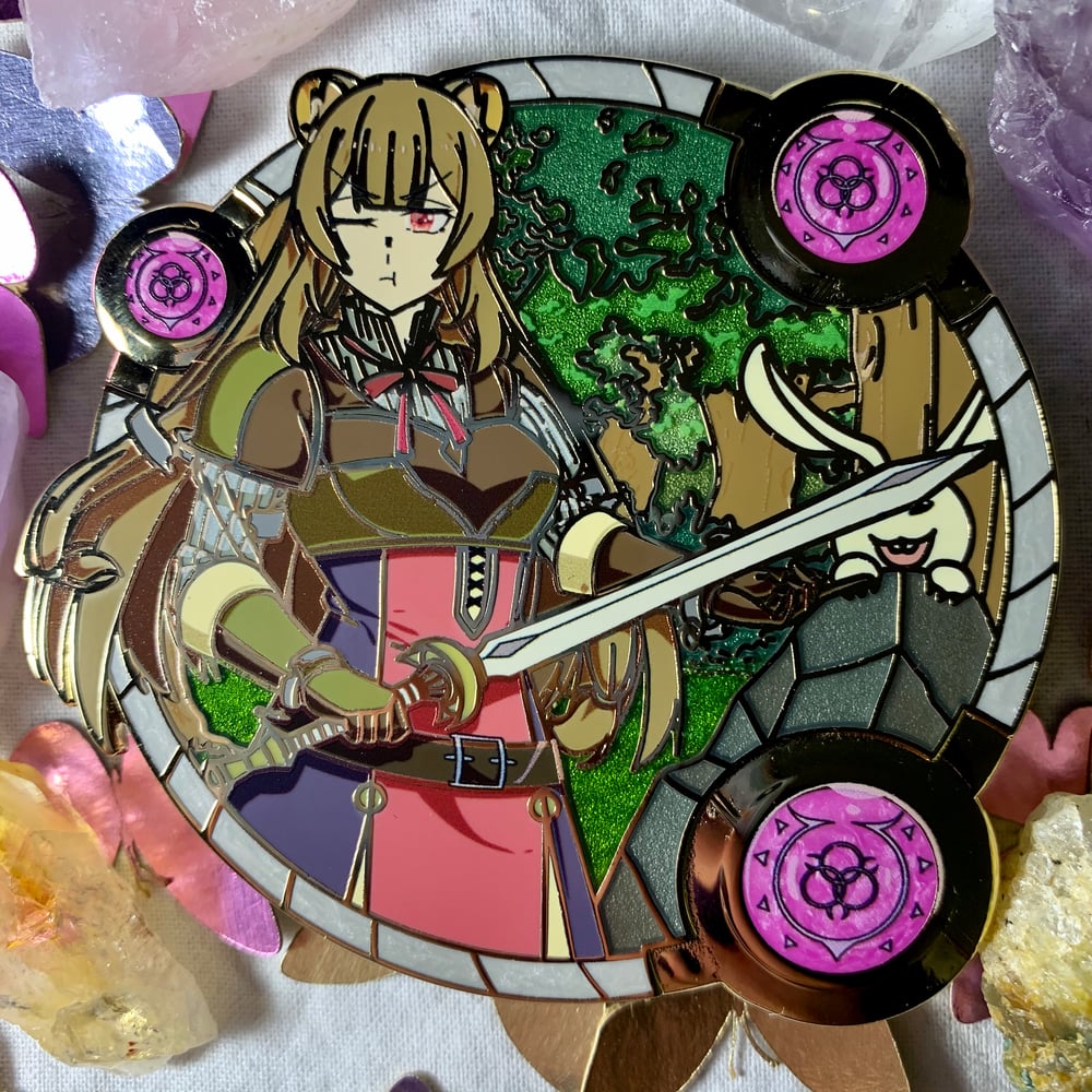 Raccoon Crests Pin