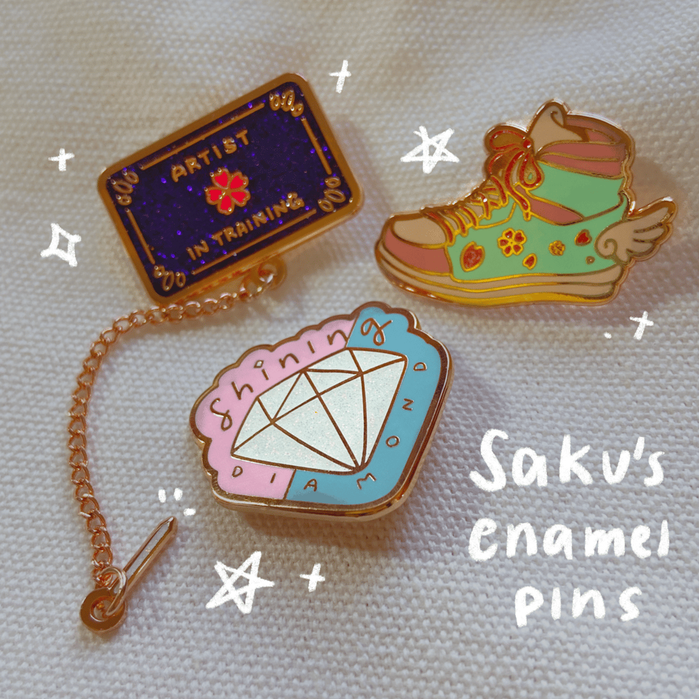 Image of [13% OFF!] SAKU'S ENAMEL PINS