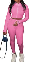 Lucky Cropped Long Sleeve Set